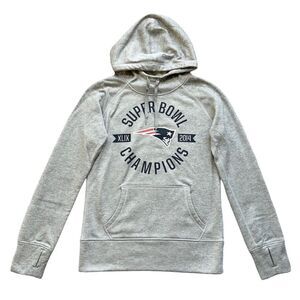 🔃Nike New England Patriots Gray Long Sleeve Hoodie Sweatshirt